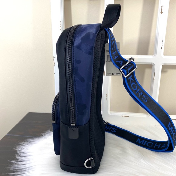 Michael Kors Kent Nylon Commuter Sling Backpack Slingpack - Picture 5 of 13